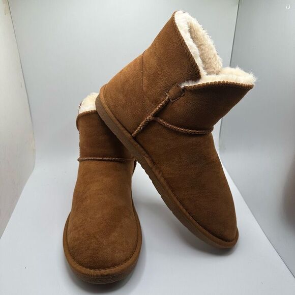 CUSHIONAIRE Cozy Boot 7.5 CHESTNUT NEW - Picture 6 of 7